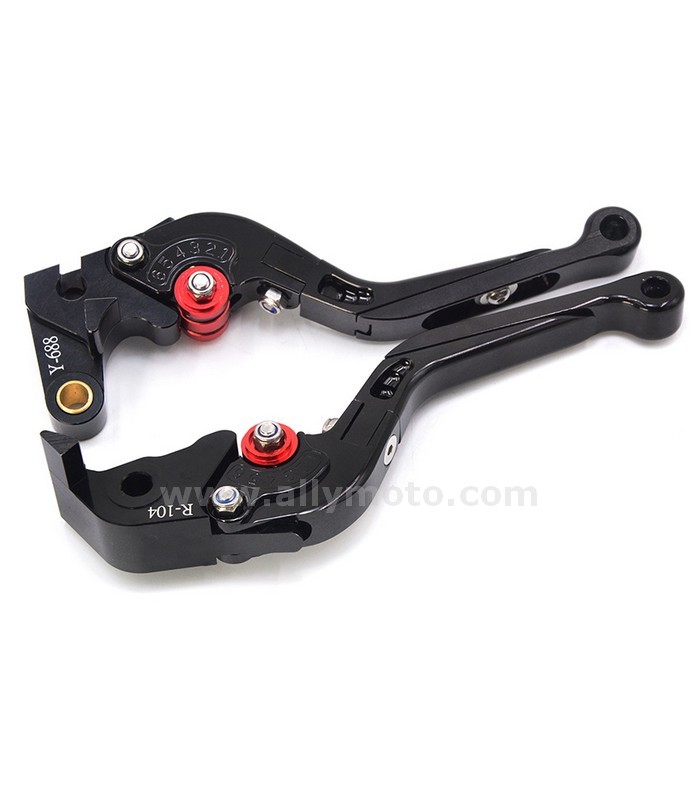 009 New Motorcycle CNC Adjustable Folding Extending Brake Clutch Levers Black For Honda CBR650F CB650F 2014 2015-5